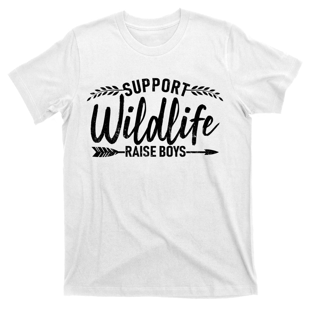 Support Wildlife Raise Boy Parents T-Shirt