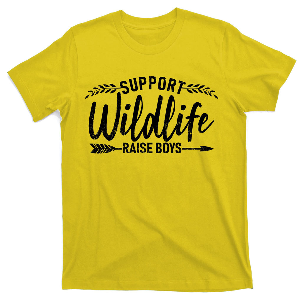 Support Wildlife Raise Boy Parents T-Shirt