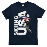 Skiing USA Support The Team USA Flag Ski T-Shirt