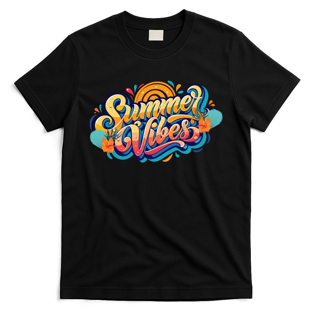 Summer Vibes Family Beach Summer Holiday T-Shirt