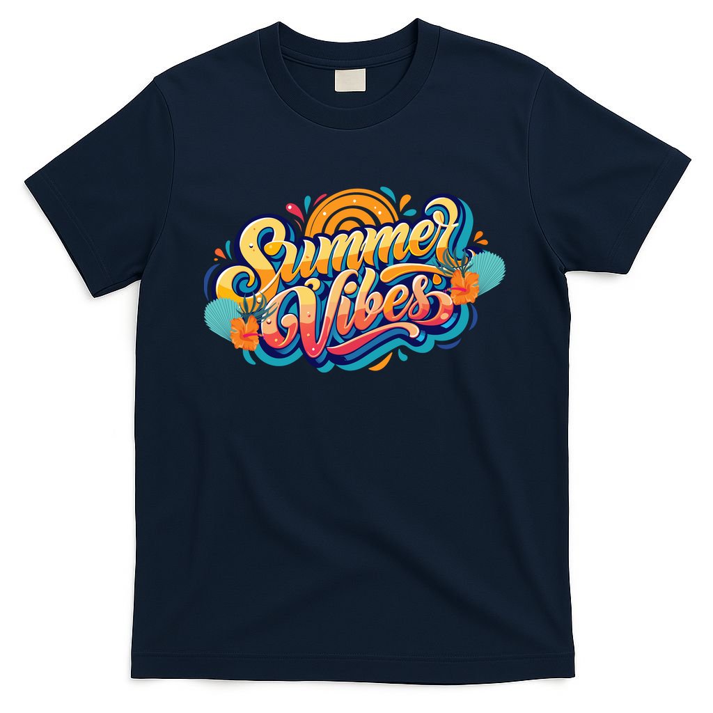Summer Vibes Family Beach Summer Holiday T-Shirt