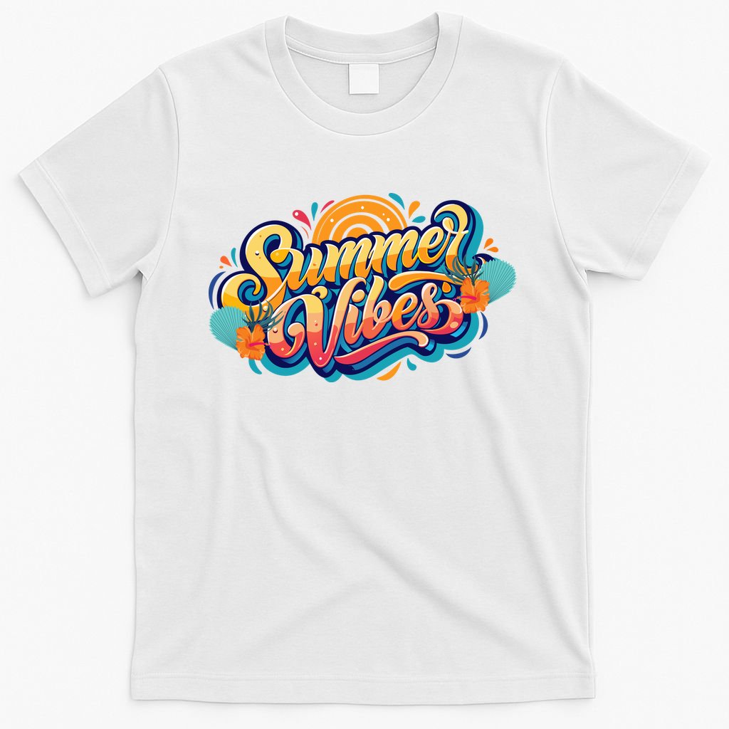 Summer Vibes Family Beach Summer Holiday T-Shirt