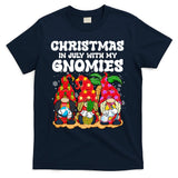 Summer Vacation Gnomes Lover Funny Christmas In July T-Shirt