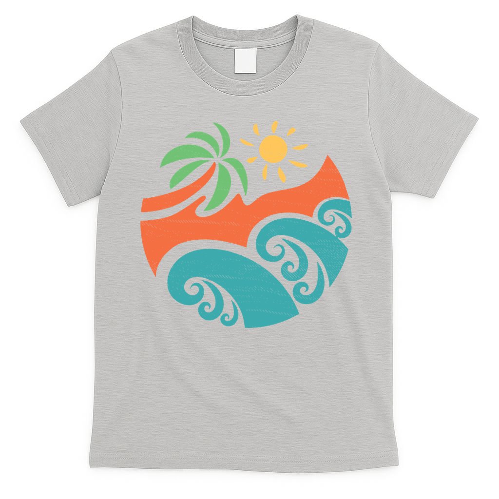 Summer Vacation Ocean Waves T-Shirt