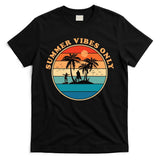 Summer Vibes Only Retro Beach Sunset T-Shirt