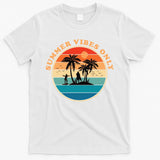 Summer Vibes Only Retro Beach Sunset T-Shirt