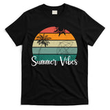 Summer Vibes Palm Trees Retro Sunset T-Shirt