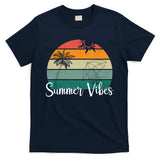 Summer Vibes Palm Trees Retro Sunset T-Shirt
