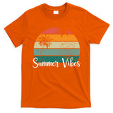 Summer Vibes Palm Trees Retro Sunset T-Shirt