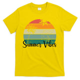 Summer Vibes Palm Trees Retro Sunset T-Shirt