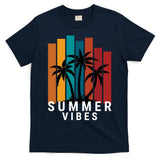 Summer Vibes Retro Palm Tree T-Shirt