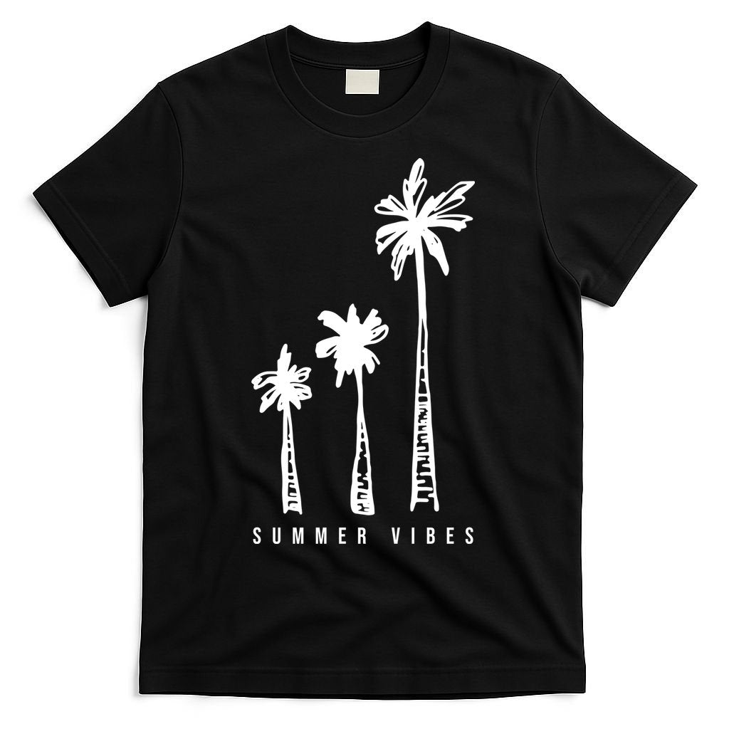 Summer Vibes Retro Palm Tree T-Shirt
