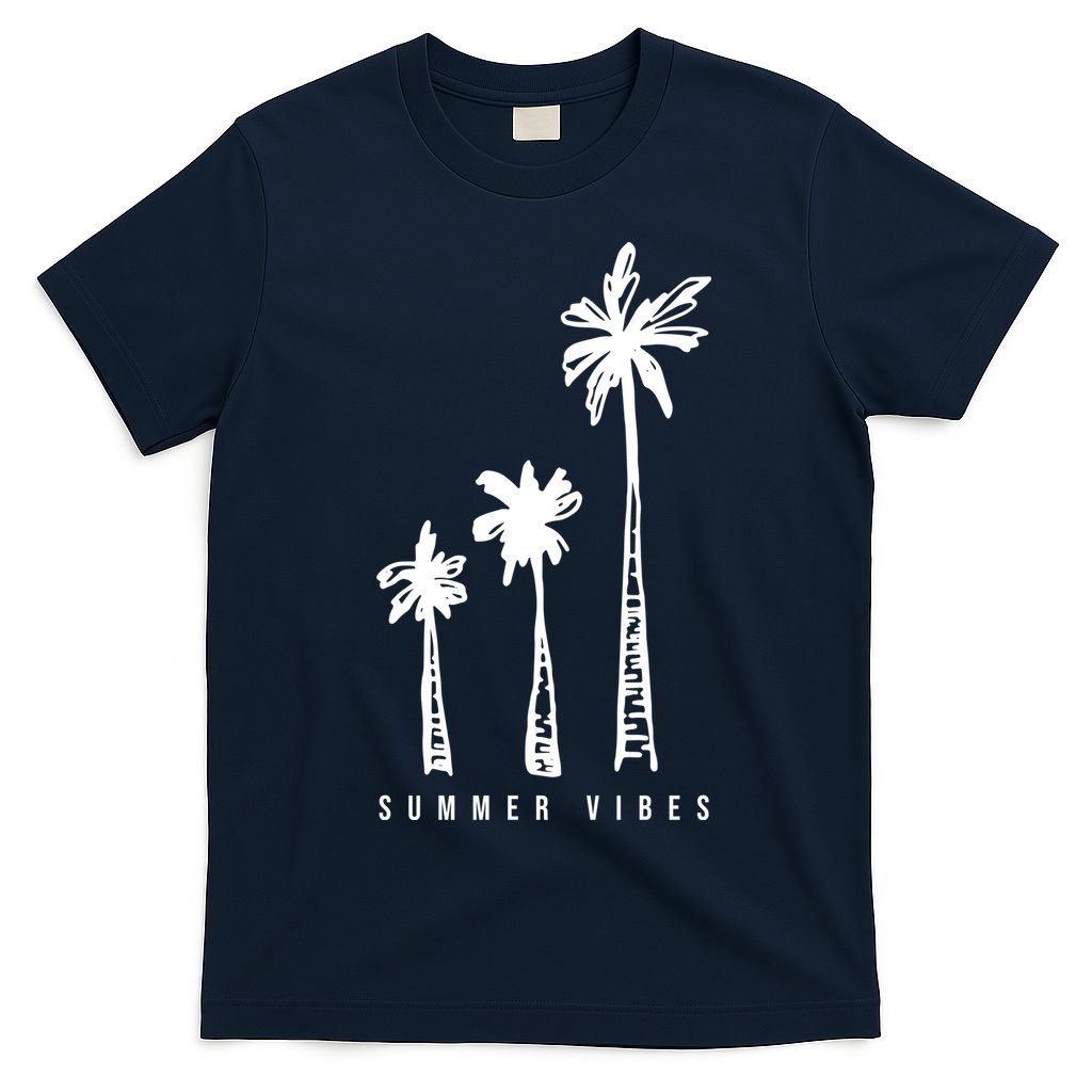 Summer Vibes Retro Palm Tree T-Shirt