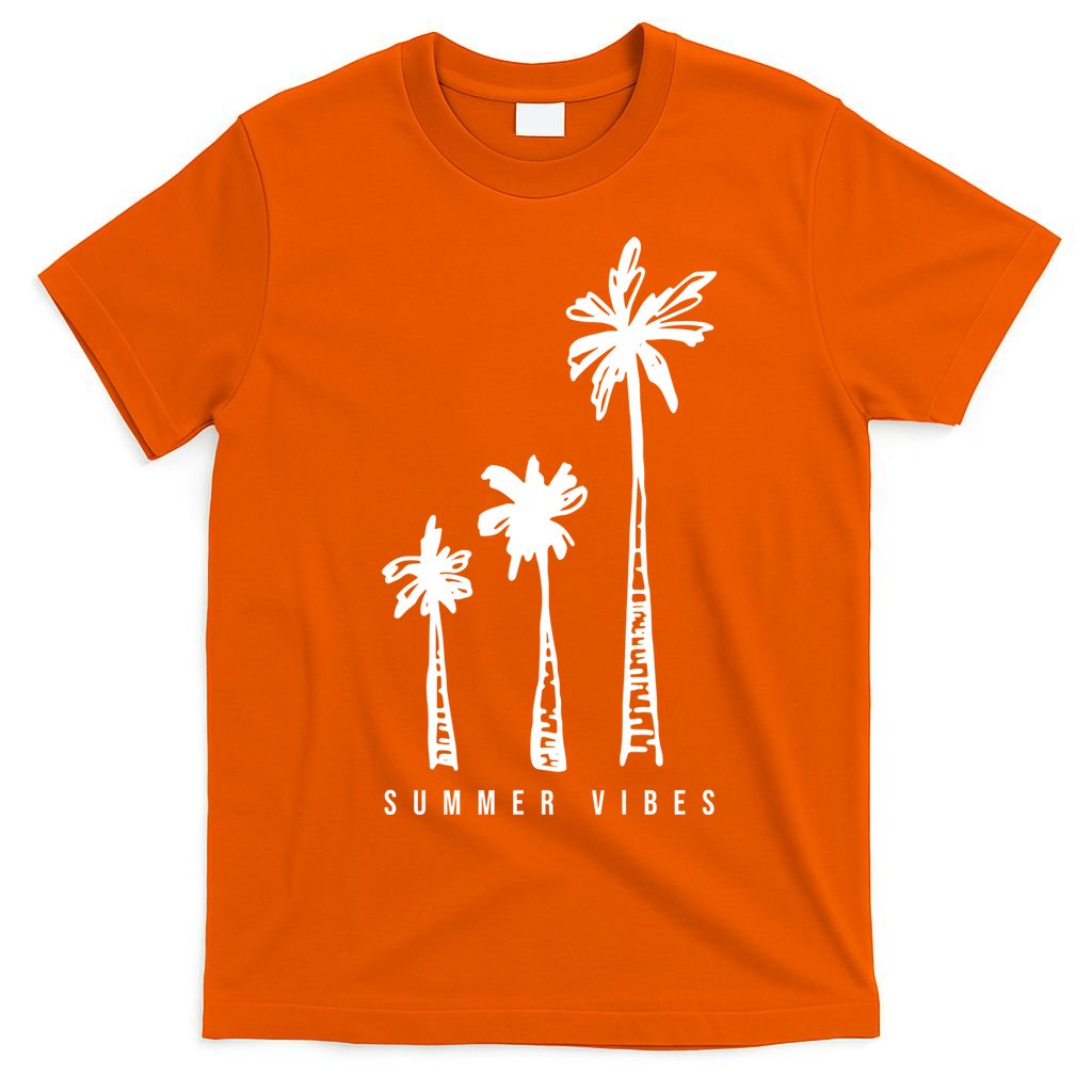 Summer Vibes Retro Palm Tree T-Shirt