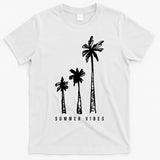 Summer Vibes Retro Palm Tree T-Shirt