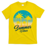 Summer Vibes Retro Sunset Vintage Palm Tree T-Shirt