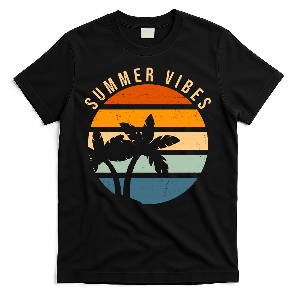 Summer Vibes Retro Sunset Tropical T-Shirt