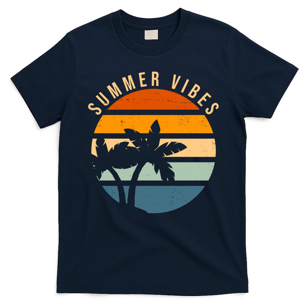 Summer Vibes Retro Sunset Tropical T-Shirt
