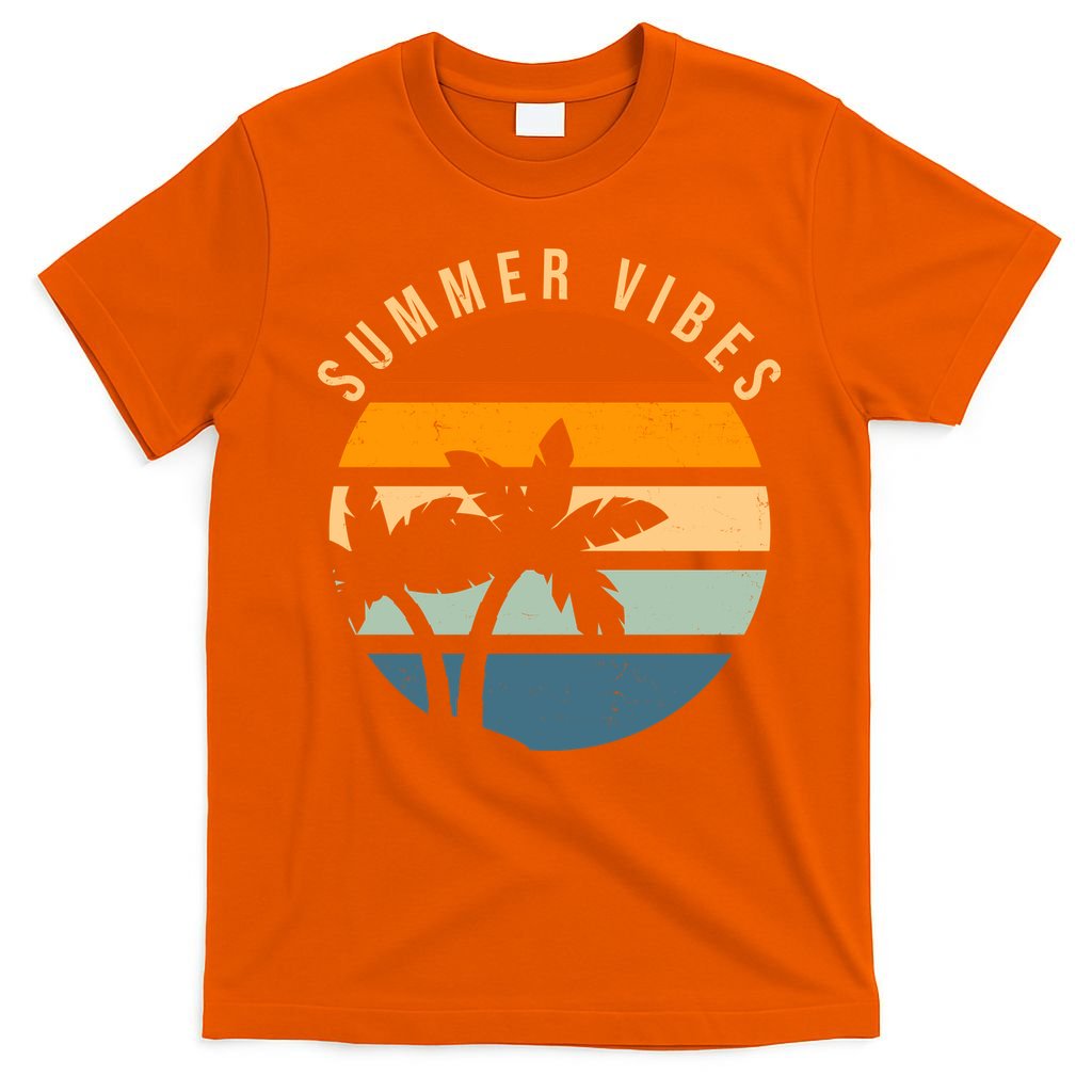 Summer Vibes Retro Sunset Tropical T-Shirt