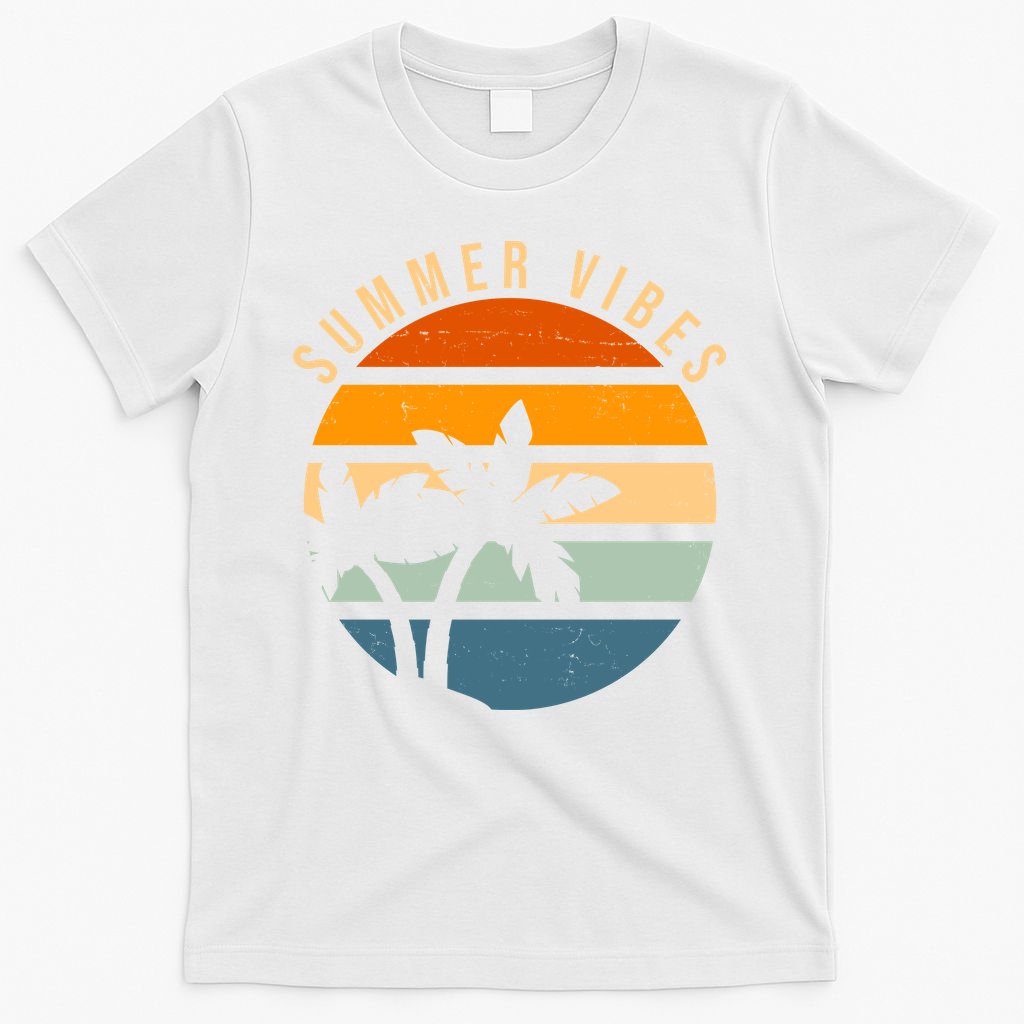 Summer Vibes Retro Sunset Tropical T-Shirt