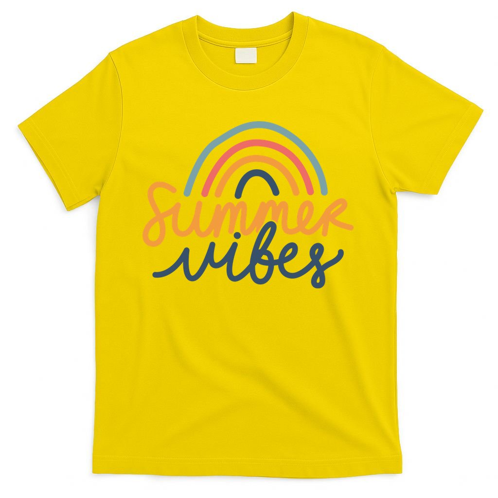 Summer Vibes Rainbow Cute T-Shirt