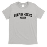 Sporty Varsity Style Gulf of Mexico EST 1550 T-Shirt