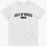 Sporty Varsity Style Gulf of Mexico EST 1550 T-Shirt