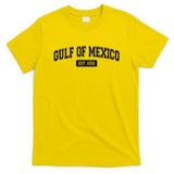 Sporty Varsity Style Gulf of Mexico EST 1550 T-Shirt