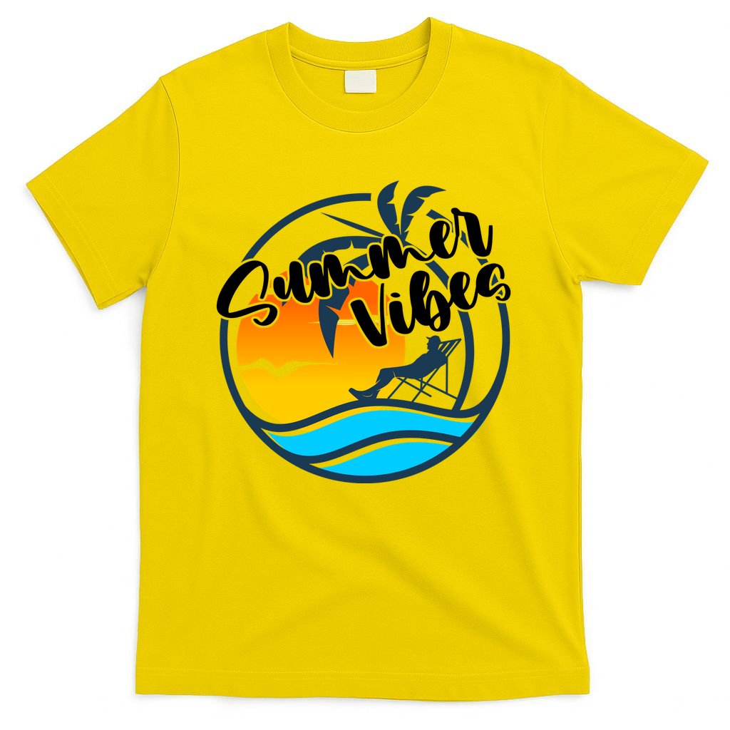 Summer Vibes Sunset Beach Tropical T-Shirt