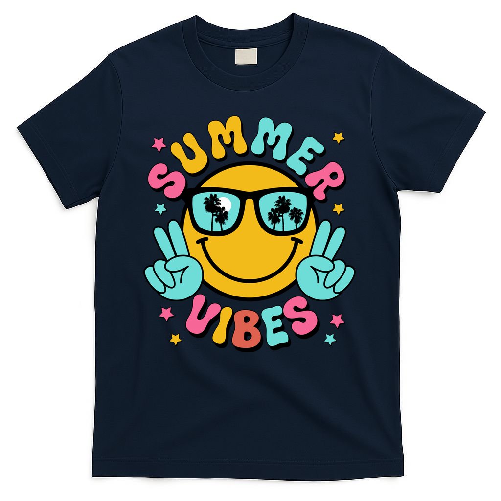 Summer Vibes Tropical Sunset Beach Vacation T-Shirt