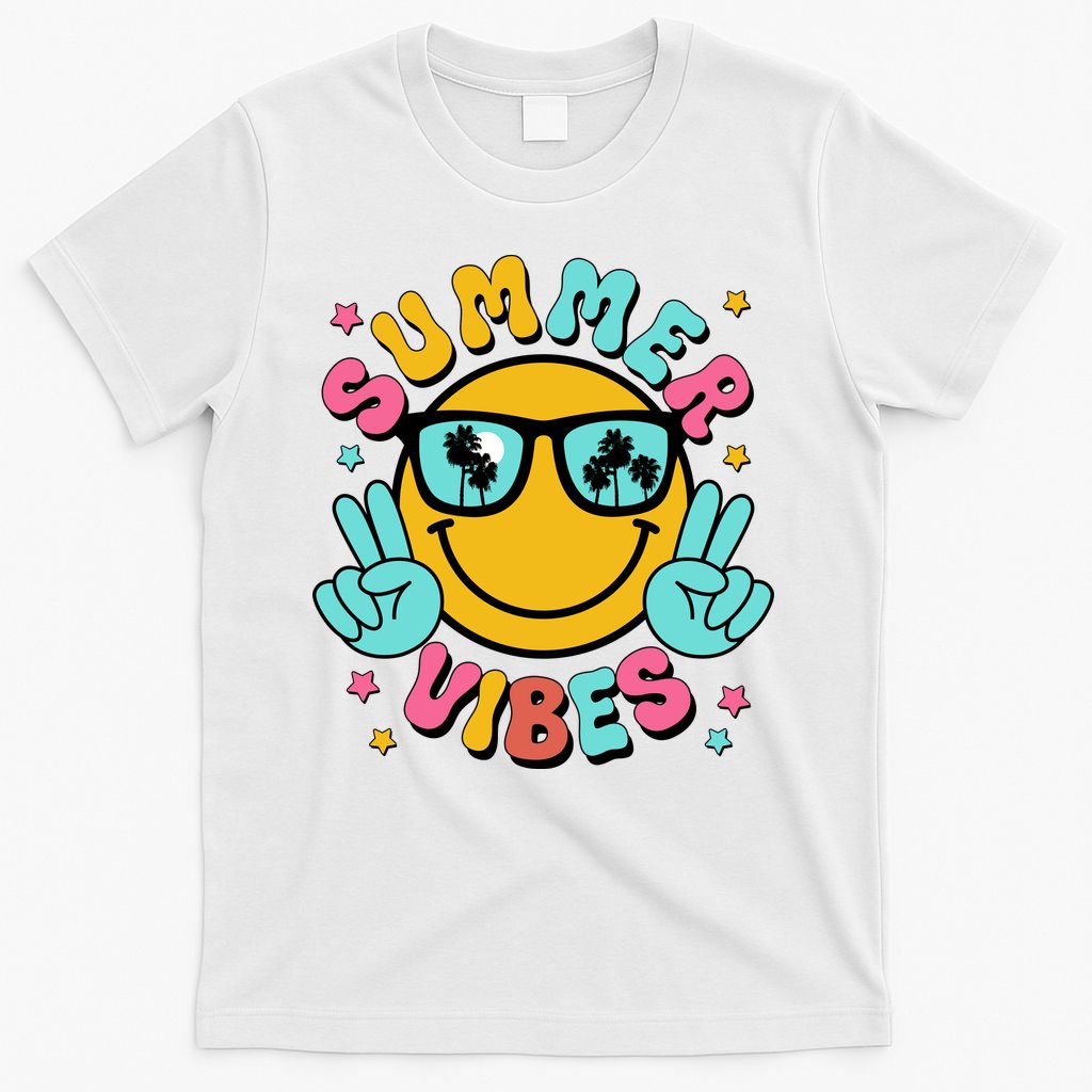 Summer Vibes Tropical Sunset Beach Vacation T-Shirt
