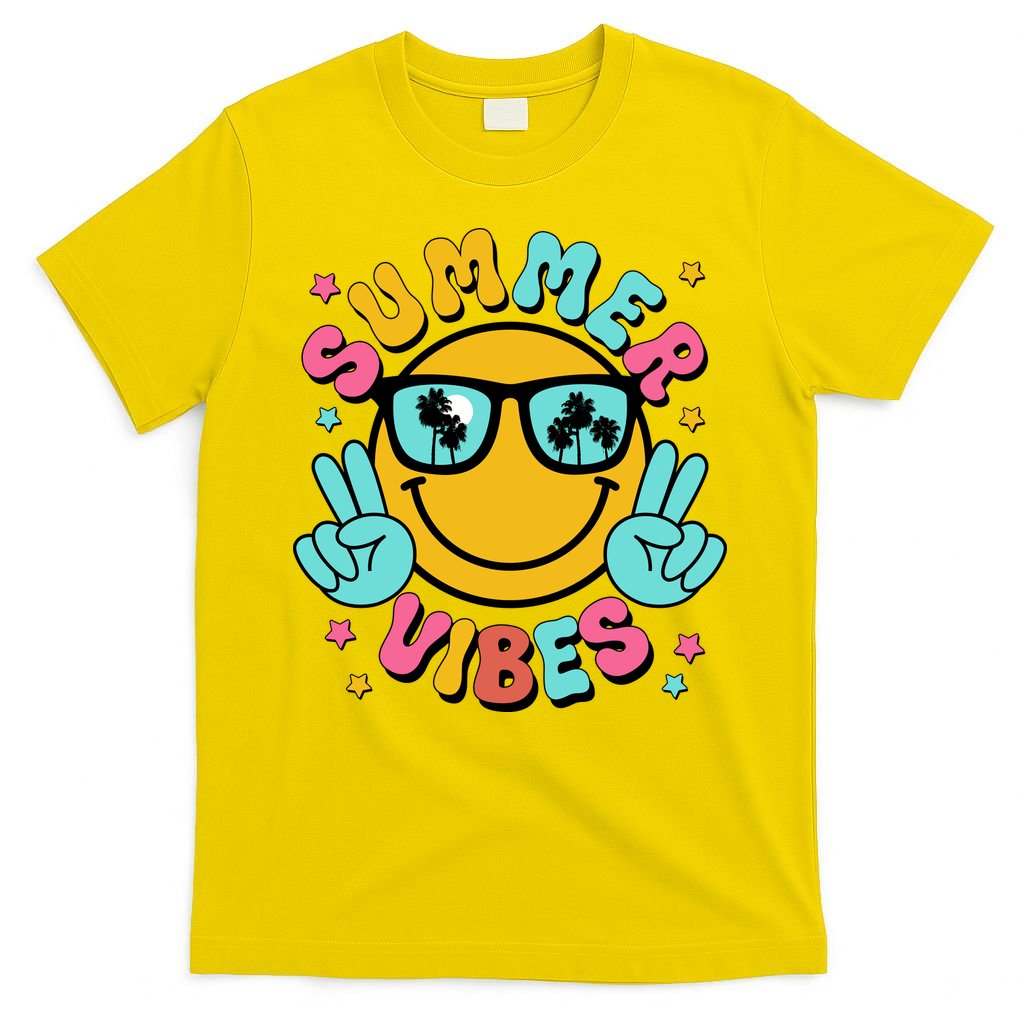 Summer Vibes Tropical Sunset Beach Vacation T-Shirt