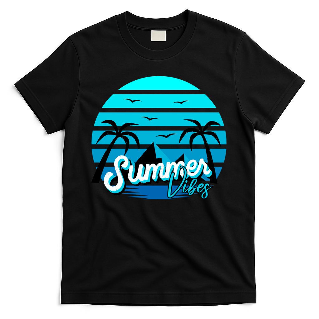 Summer Vibes Tropical Beach Vacation T-Shirt