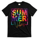 Summer Vibes Tie Dye Colorful Fun T-Shirt