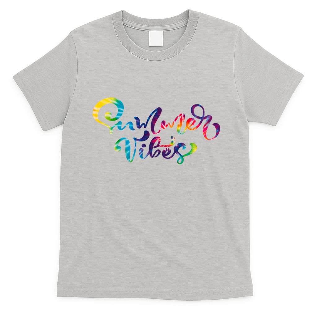 Summer Vibes Tie Dye Colorful T-Shirt