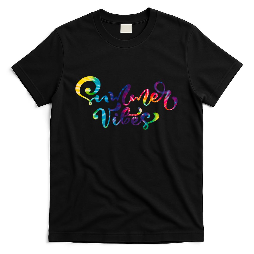Summer Vibes Tie Dye Colorful T-Shirt