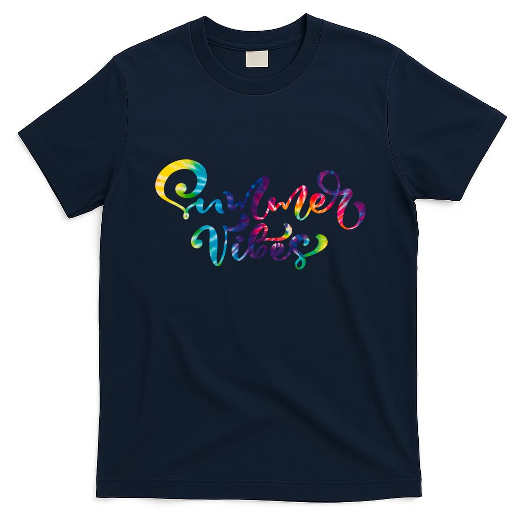 Summer Vibes Tie Dye Colorful T-Shirt