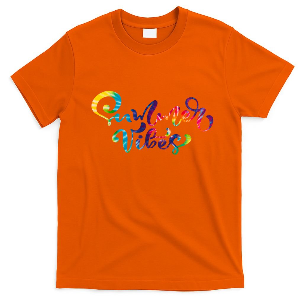 Summer Vibes Tie Dye Colorful T-Shirt