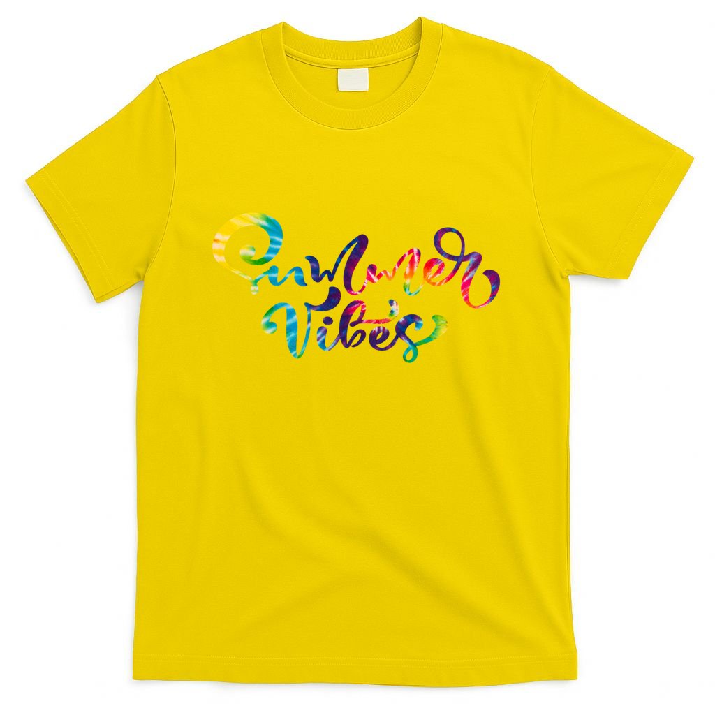 Summer Vibes Tie Dye Colorful T-Shirt