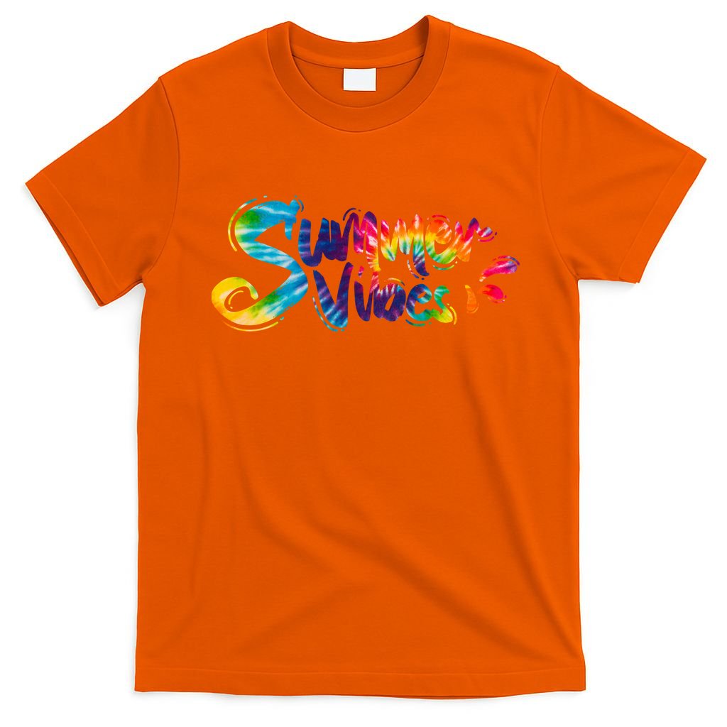 Summer Vibes Tie Dye Rainbow T-Shirt