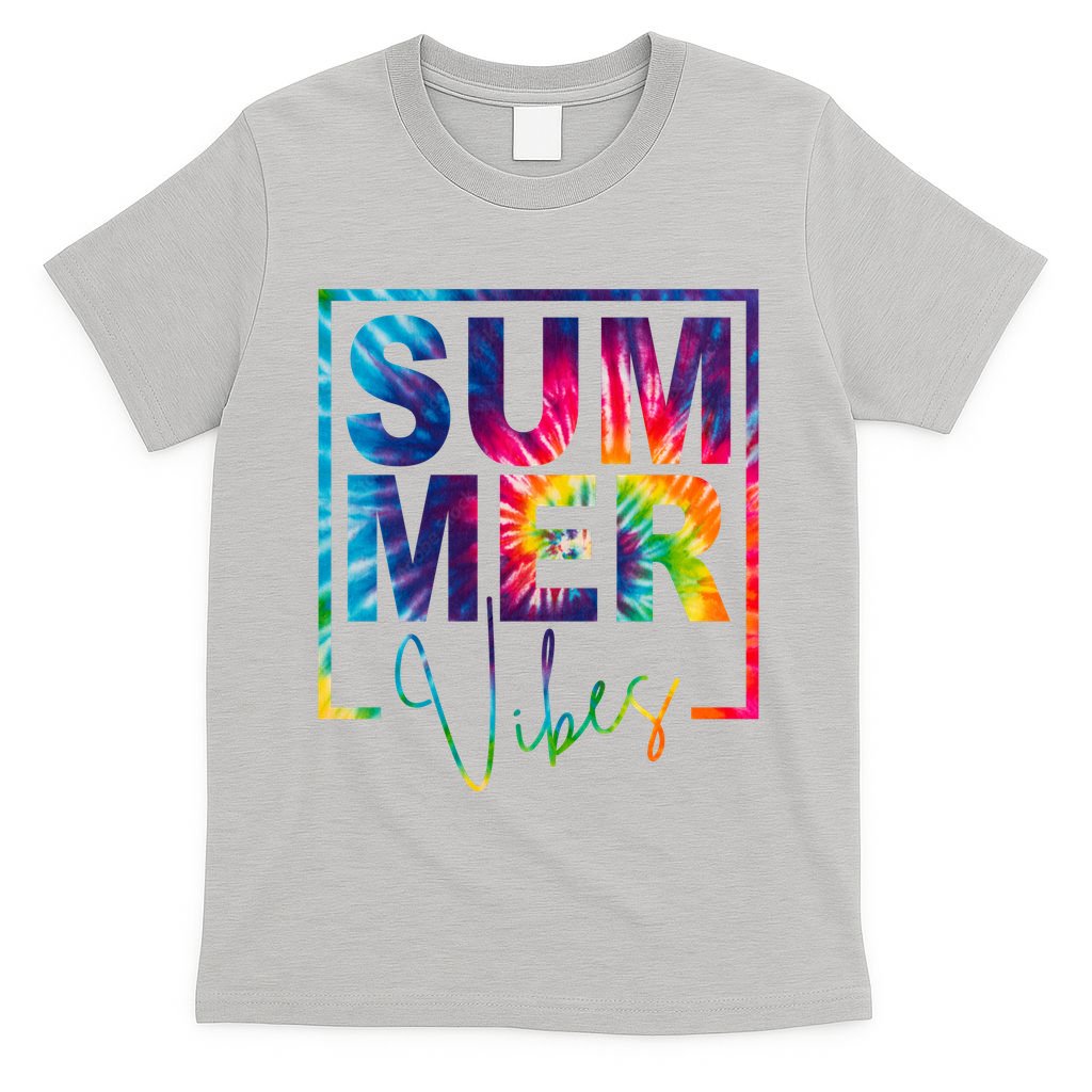 Summer Vibes Tie Dye Vacation Gift T-Shirt