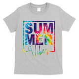 Summer Vibes Tie Dye Vacation Gift T-Shirt