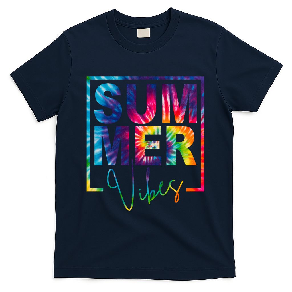 Summer Vibes Tie Dye Vacation Gift T-Shirt