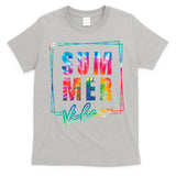 Summer Vibes Tie Dye Summer Vacation T-Shirt