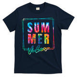 Summer Vibes Tie Dye Summer Vacation T-Shirt