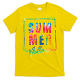 Summer Vibes Tie Dye Summer Vacation T-Shirt