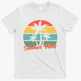 Summer Vibes Tropical Retro Sunset T-Shirt