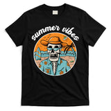 Summer Vibes Vintage Retro Skeleton T-Shirt
