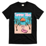 Summer Vibes Vacay Beach Flamingo Vacation Gift T-Shirt