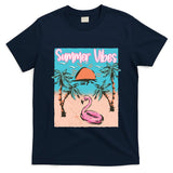 Summer Vibes Vacay Beach Flamingo Vacation Gift T-Shirt